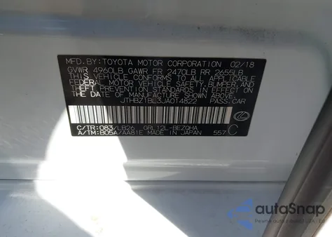 2018 Lexus Gs 350 F Sport from USA, damaged, VIN JTHBZ1BL3JA014822